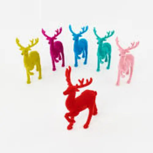 12’’ Flocked Deer Christmas Decor