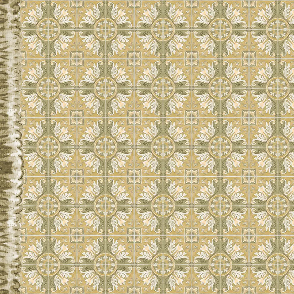 Natural Talavera Tiles Vinyl Floor Mat