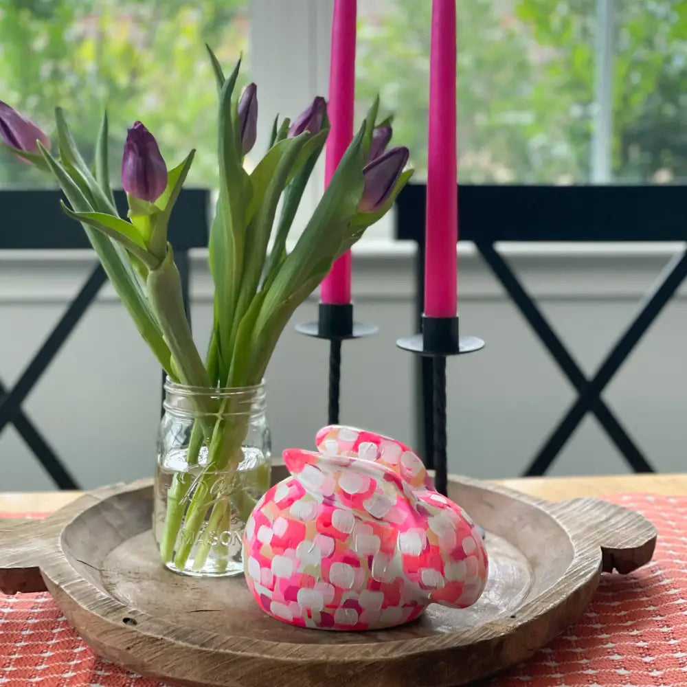 Large Pink Bunny|Jessica Reynolds Art