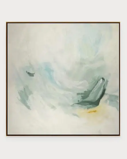 Aeriform I - Blue Green & Yellow - Abstract Print - Artwork