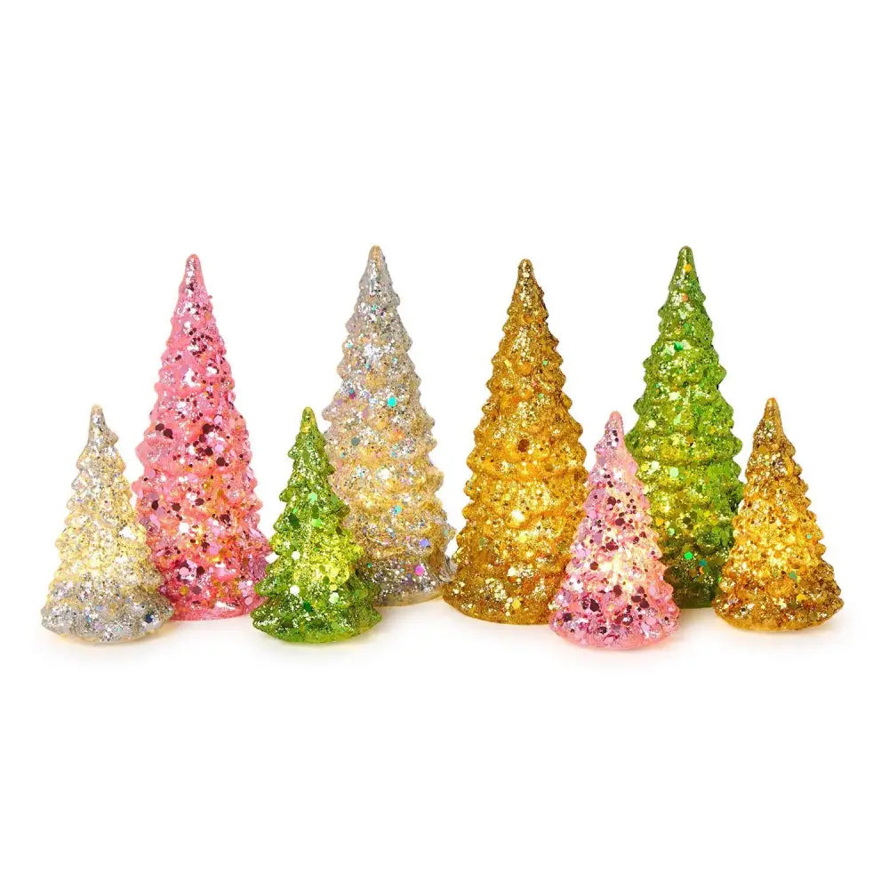 All that Glitter Mini Light-Up Trees - Small / Pink - Christmas