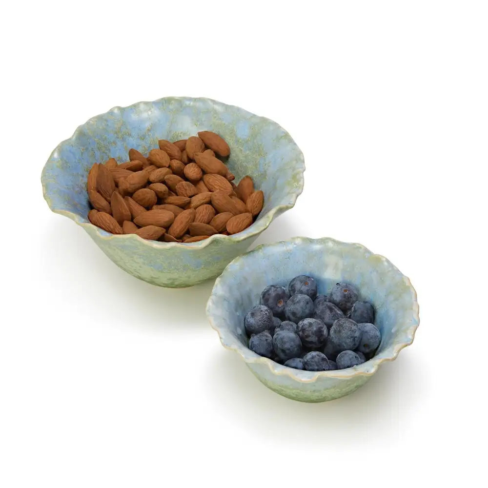 Artisanal Reactive Glaze Set of 2 Bowls - SERVEWARE