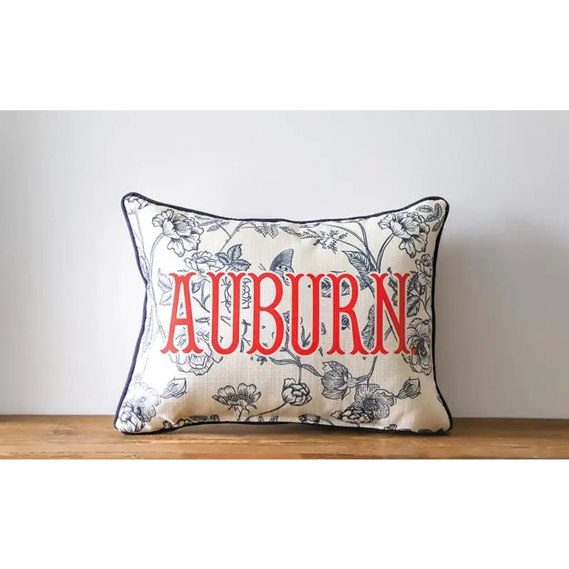 Auburn Toile Piped Pillow