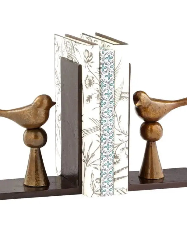 Birds and Books Bookends - Bookends