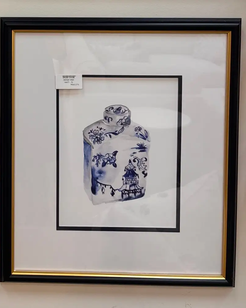 Blue and White Jar - 1 - Artwork