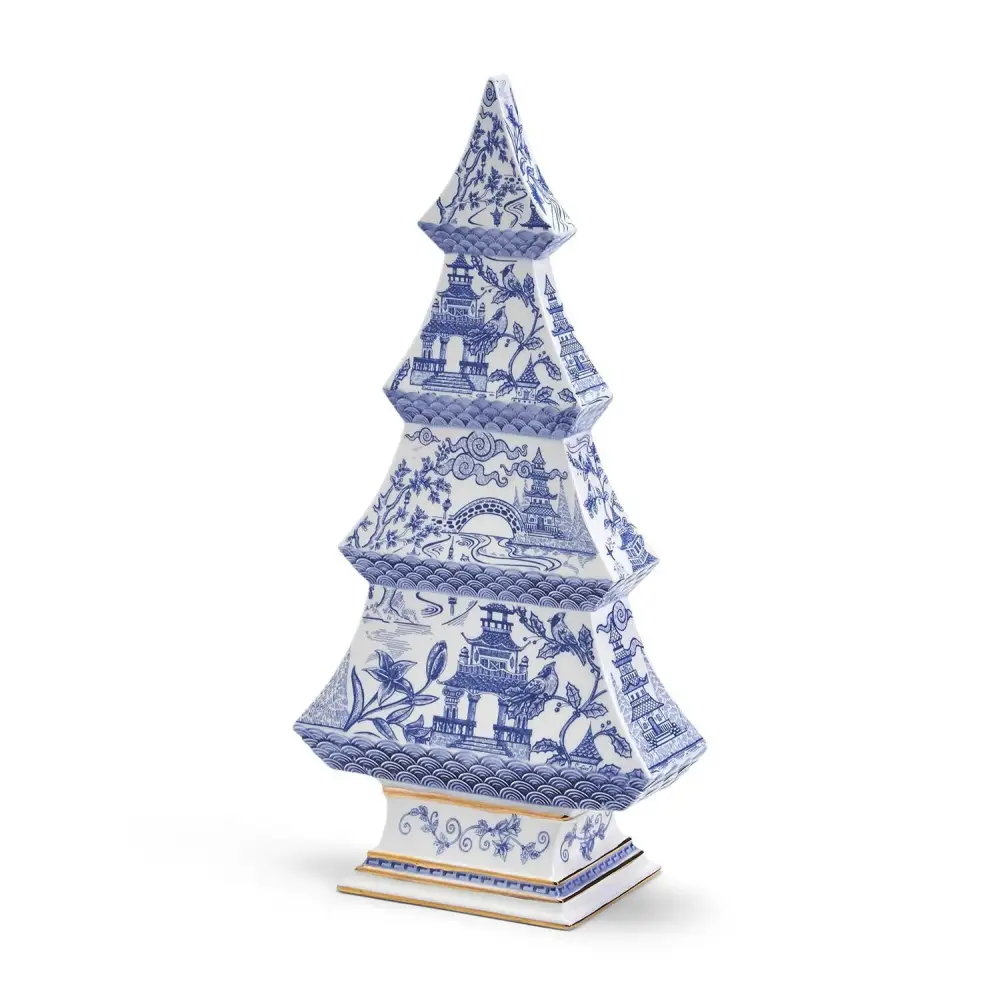 Blue & White Christmas Tree - Christmas