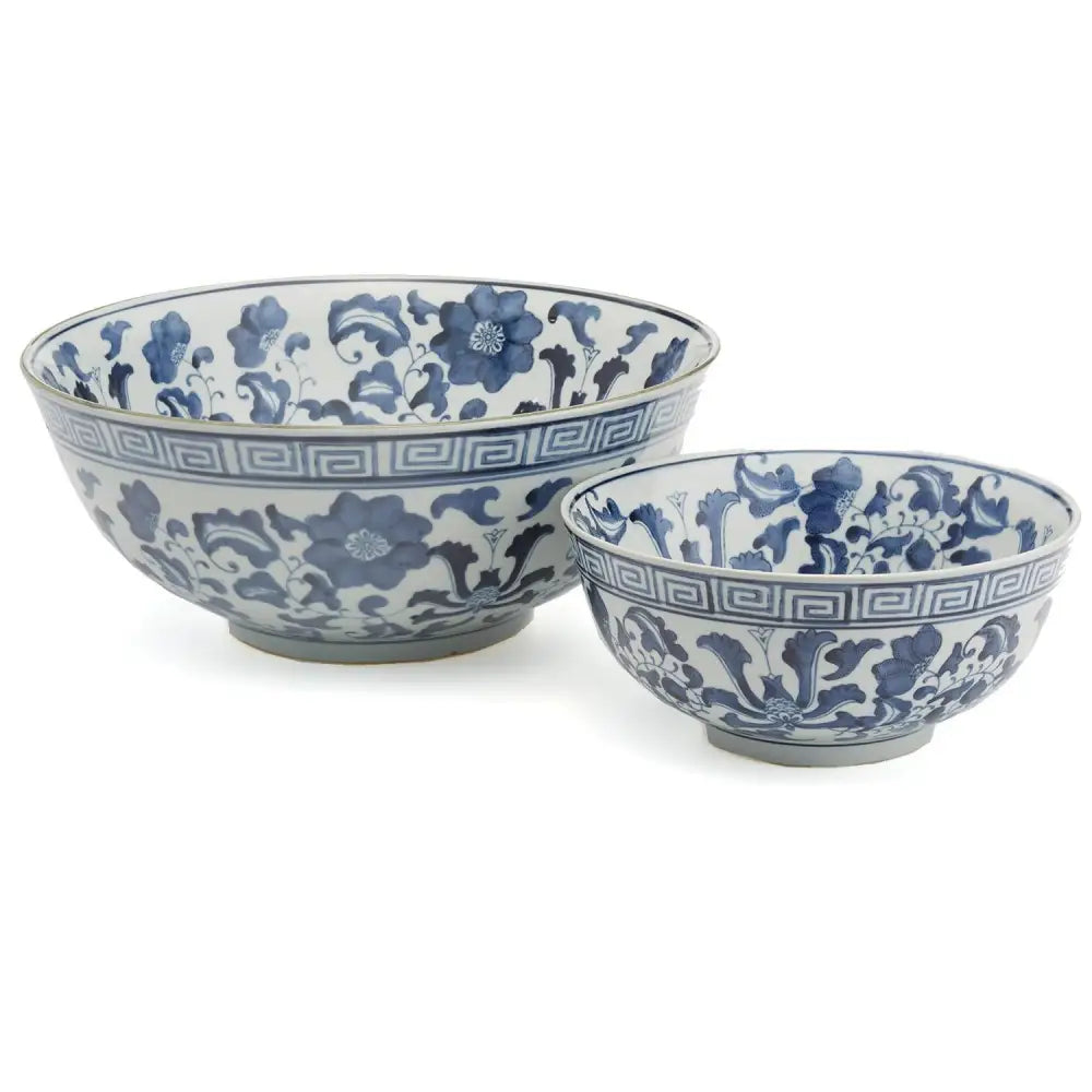 Blue & White Lotus Flower Bowl - Bowl