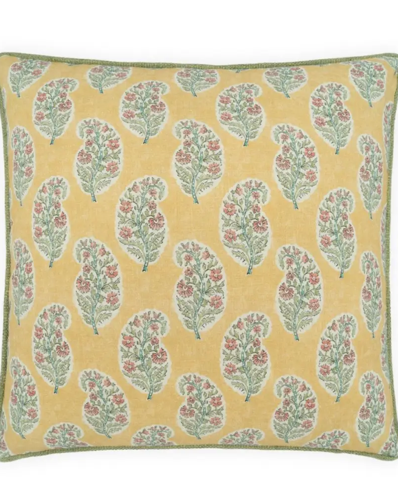 Boteh-Saffron Pillow