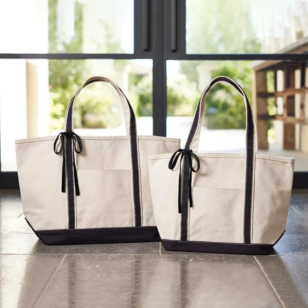 Bow Luxe Canvas Tote Medium CHRISTMAS BAG