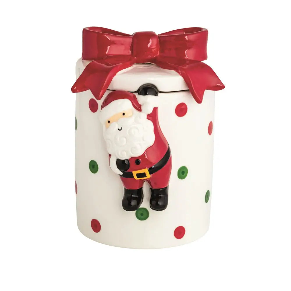 Bow Santa Cookie Jar - Christmas