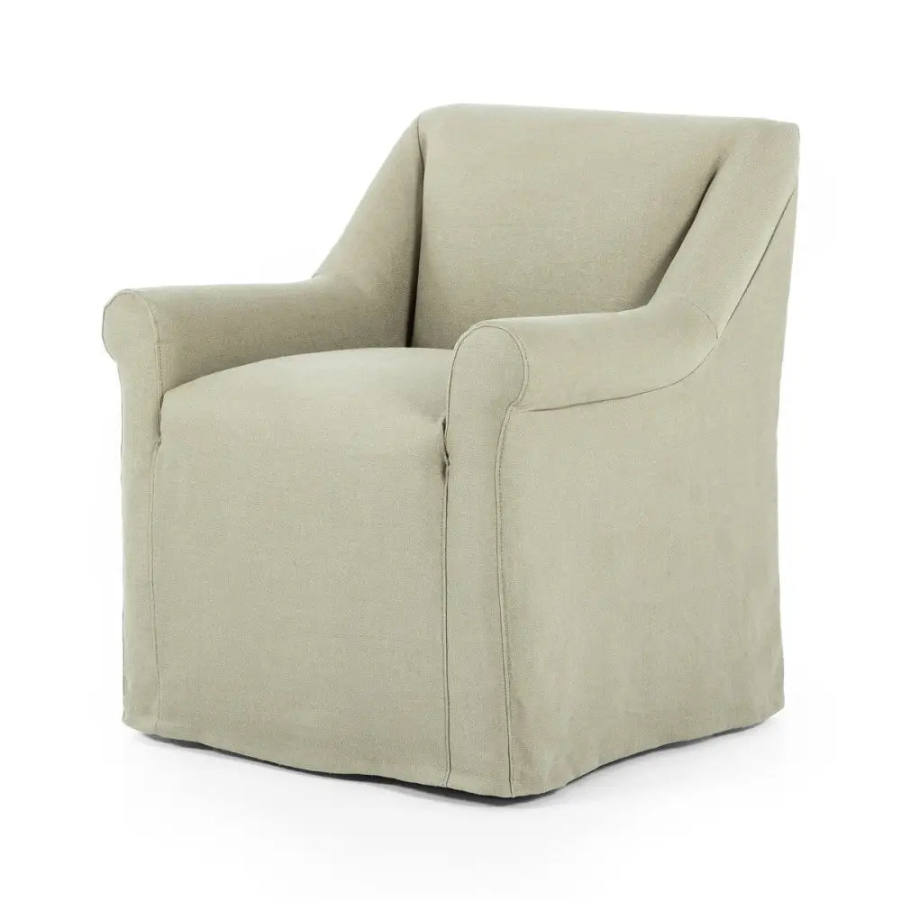 Bridges Slipcover Dining Armchair - 29.00’’w x 28.00’’d x 32.50’’h - Furniture