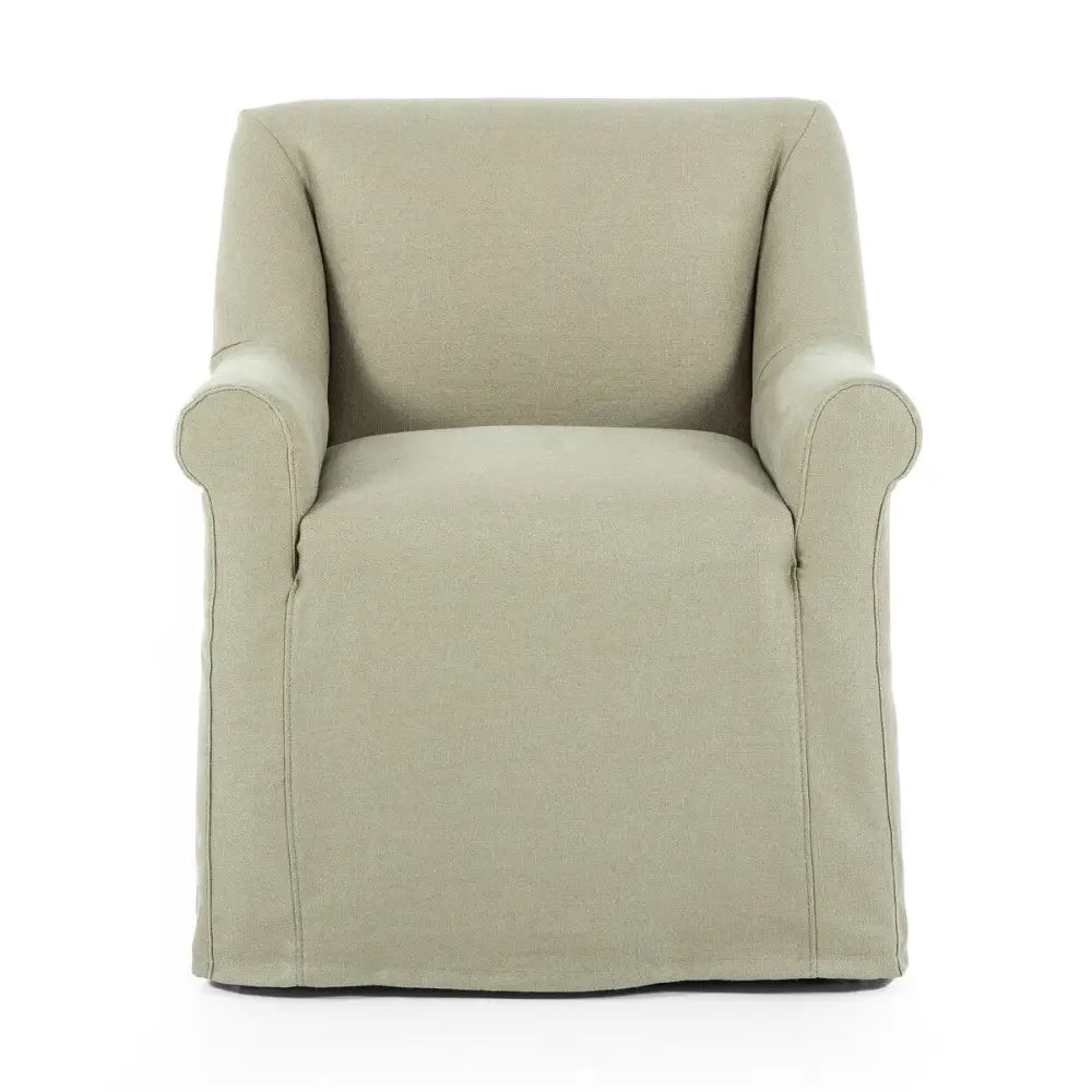 Bridges Slipcover Dining Armchair - 29.00’’w x 28.00’’d x 32.50’’h - Furniture