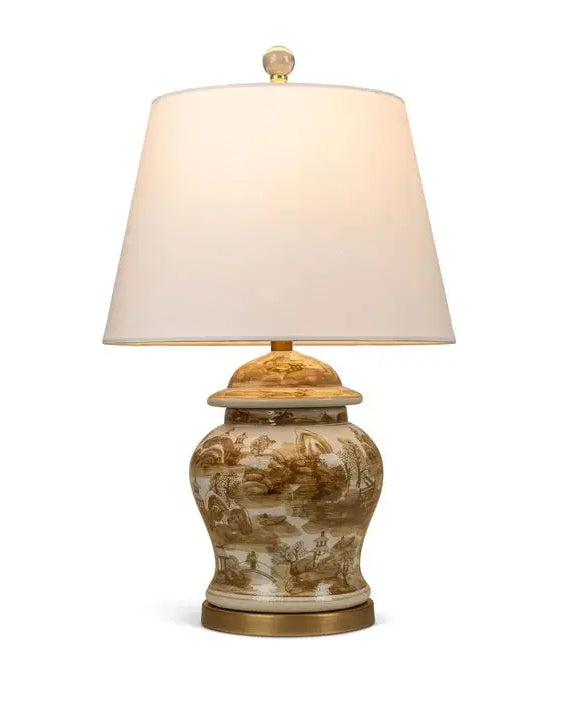 Brown Willow Accent Lamp - Table Lamp