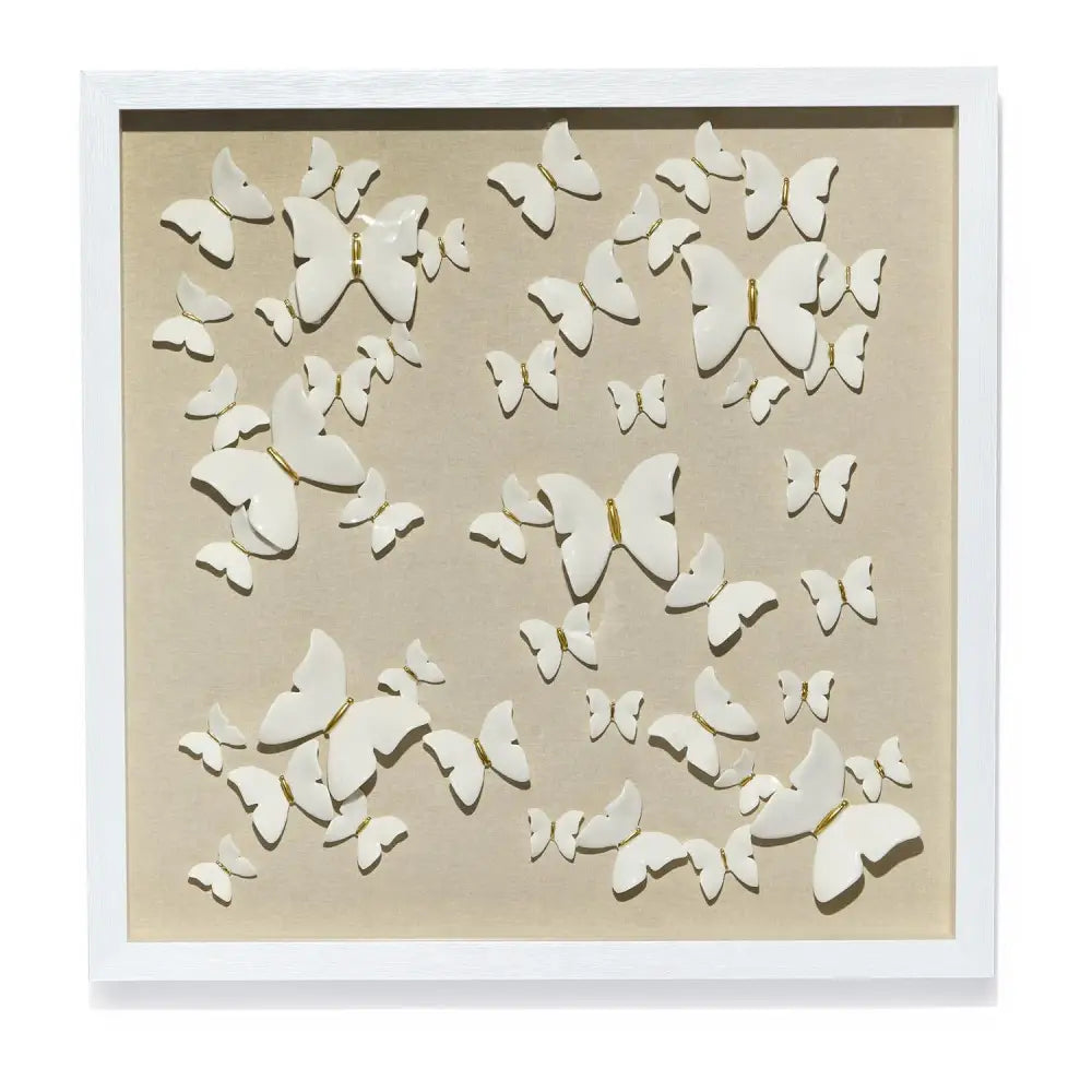 Butterflies in Bloom Shadow Box - Wall Decor