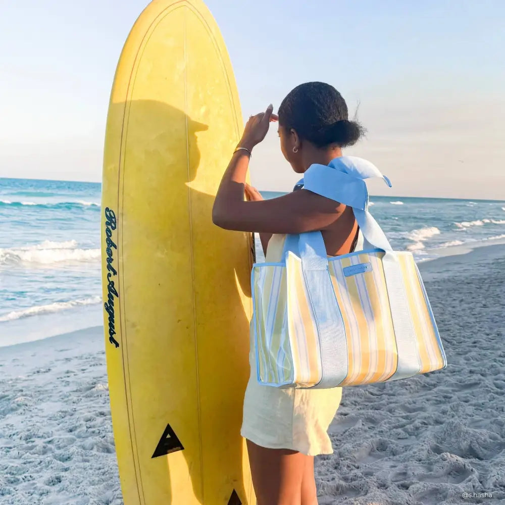 Case-Mate Cabana Stripe Bow Jelly Tote Bag - Tote