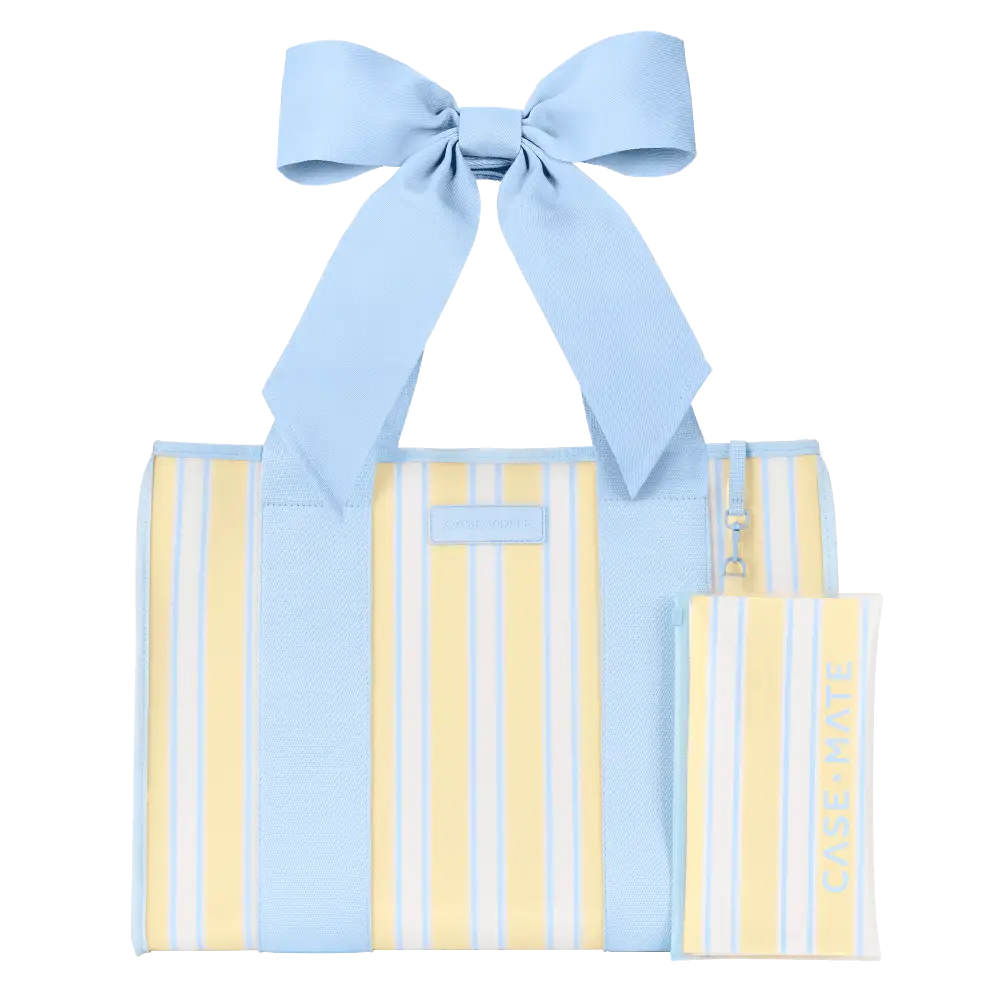 Case-Mate Cabana Stripe Bow Jelly Tote Bag - Tote