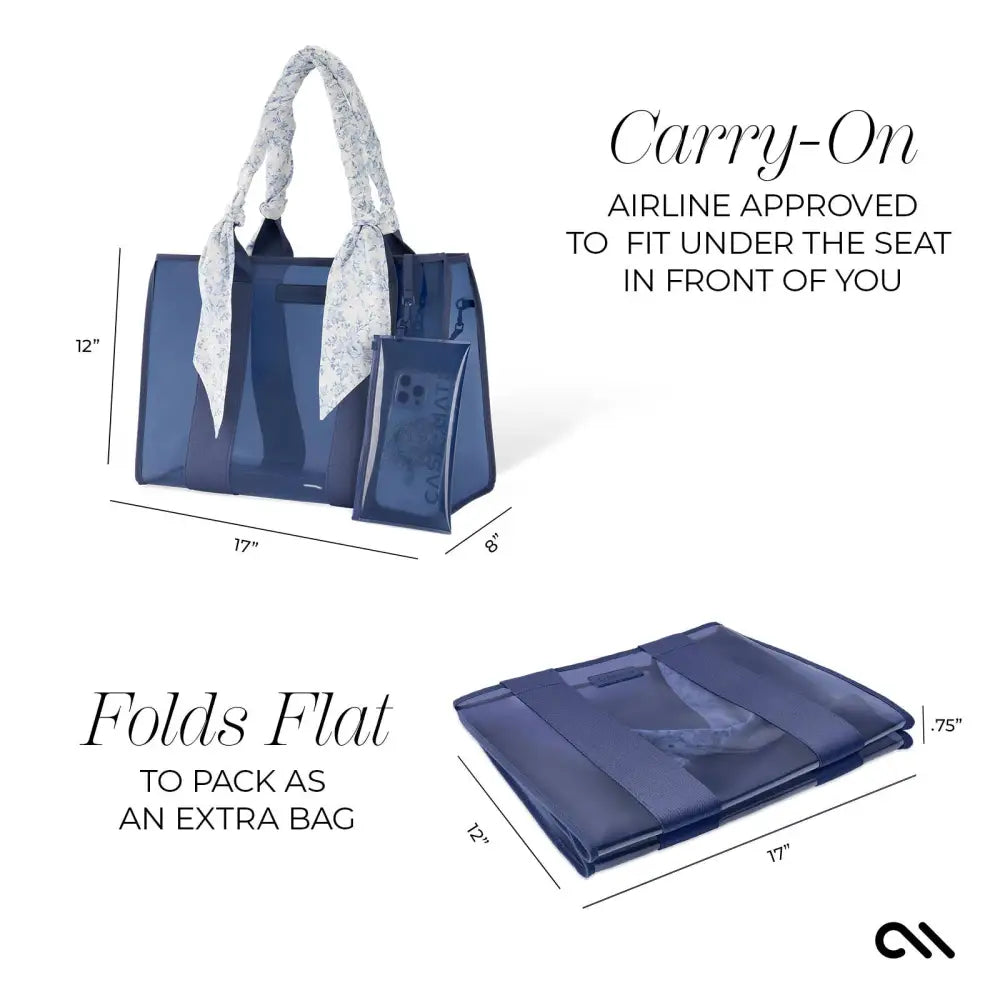 Case-Mate Something Navy Twilly Jelly Tote Bag - Tote