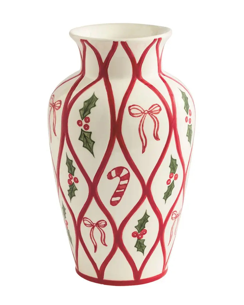 Christmas Painted Vase - Vase
