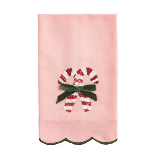 Christmas Sequin Towels - Candy Cane - Christmas