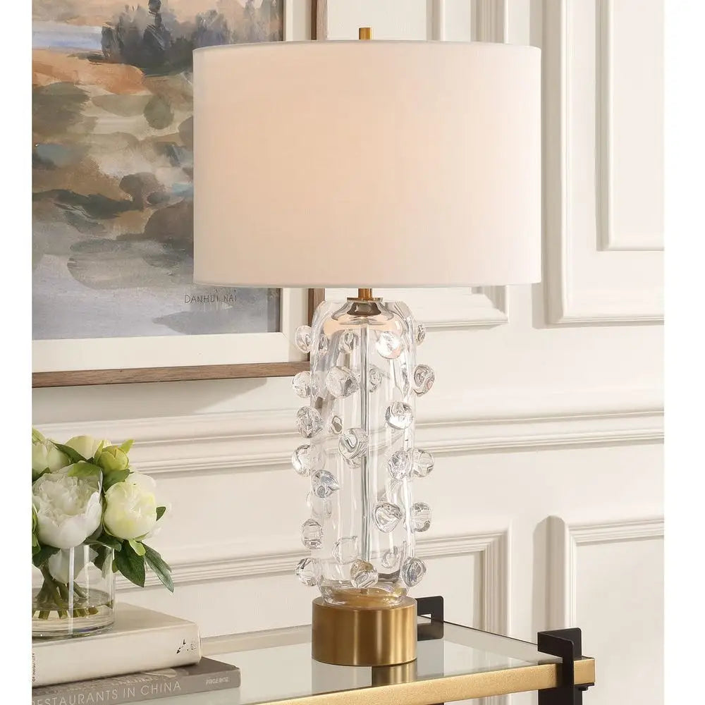 Clear Glass Bubble Lamp - Table Lamp