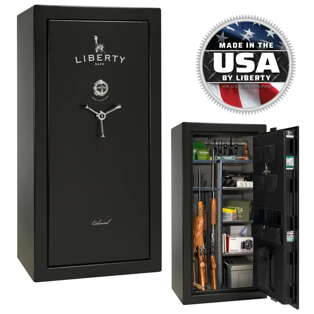 Colonial 23 - Black Textured - Mechanical / Original - Gun Safe