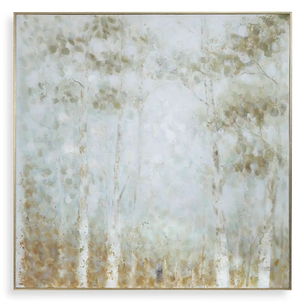 Cotton Woods Hand Painted Canvas - Artwork