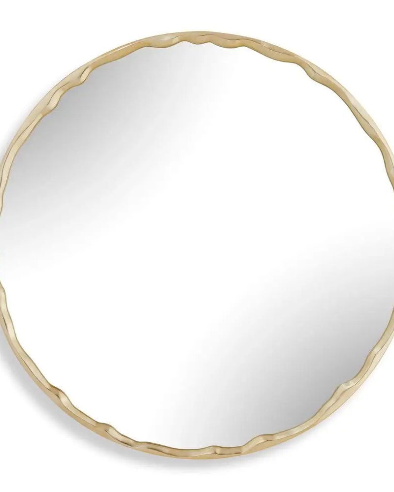 Crinkle Round Mirror - round mirror