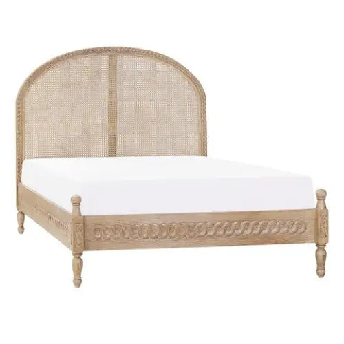 Curved Wood Queen Bed - Queen Bed