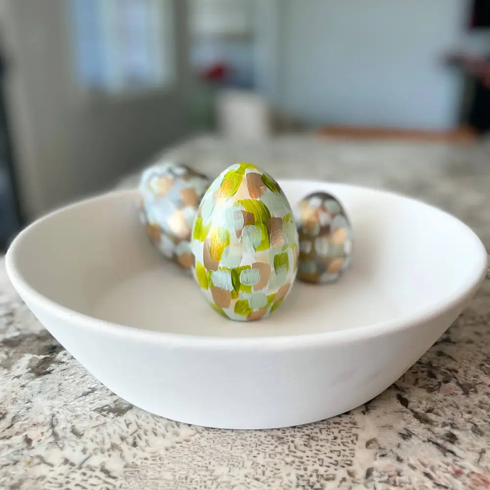 Green Gold and Copper Egg