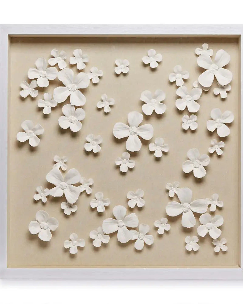 Dogwood in Bloom Shadow Box Wall Art - Wall Decor