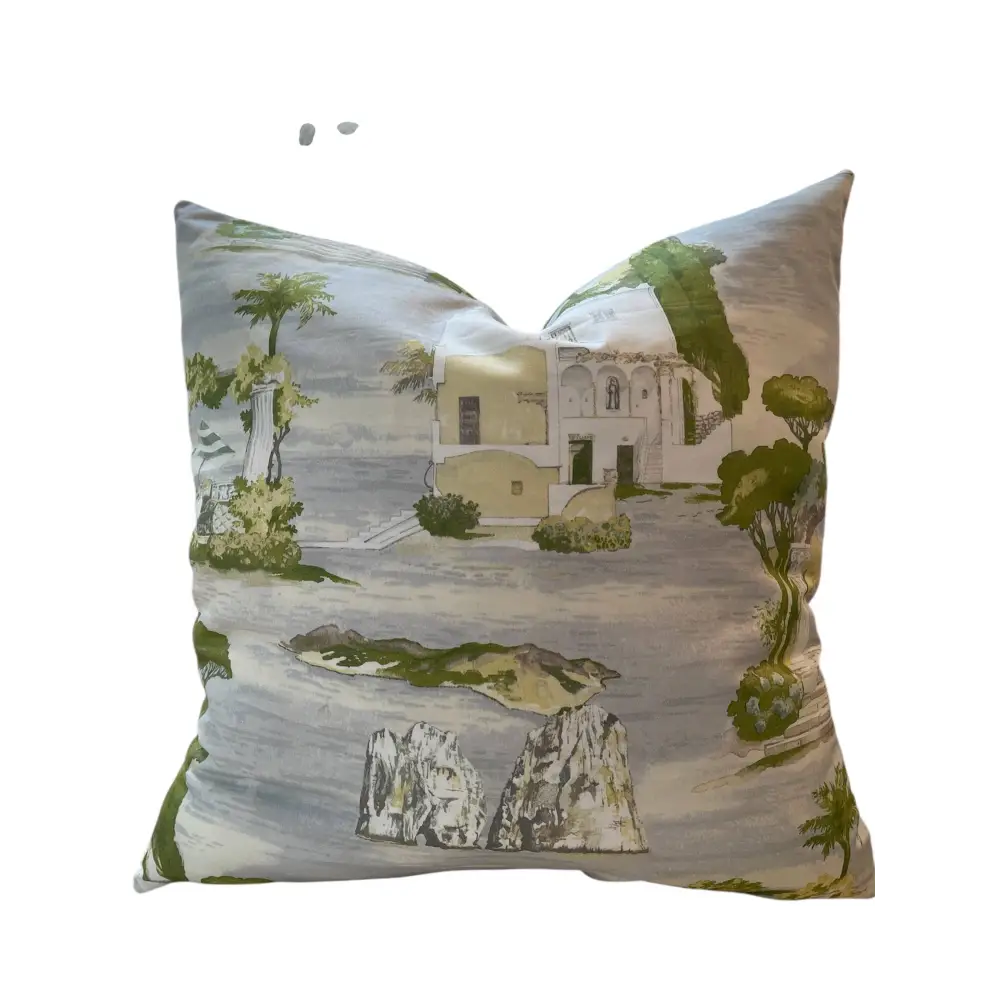 Eldora Toile Throw Pillow with Feather Insert