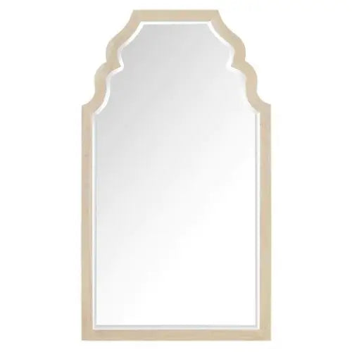 Elegant Floor Mirror - Cerused Gray - Floor Mirror
