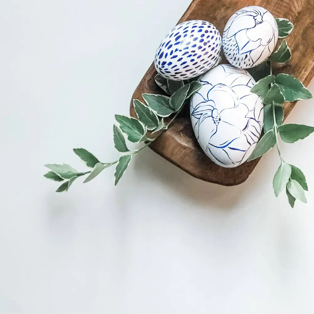 Set of 3 Magnolia Eggs|Jessica Reynolds Art