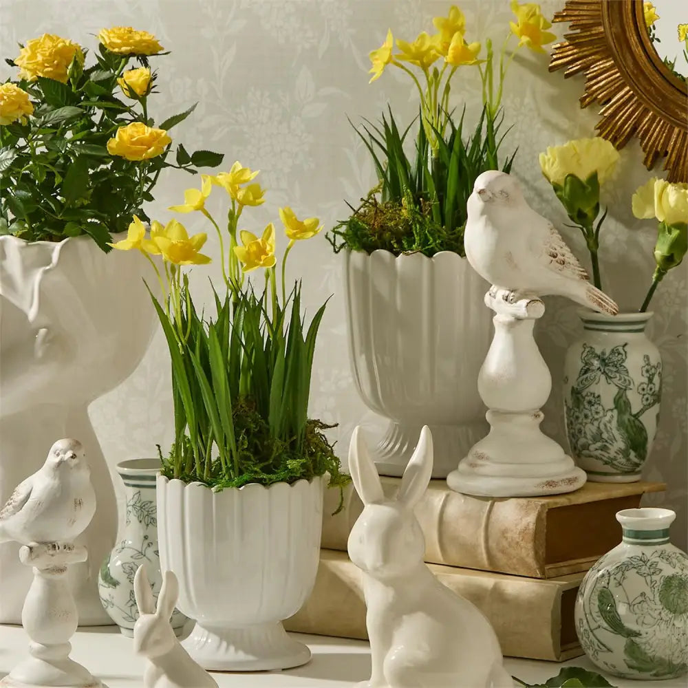 Faux Potted Flower - faux botanicals