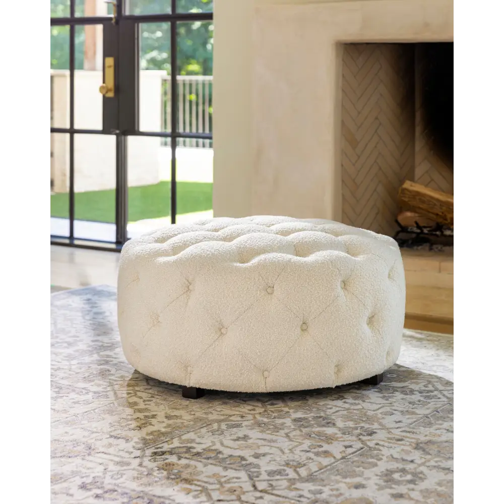 Ferrand Round Ottoman - Ottoman