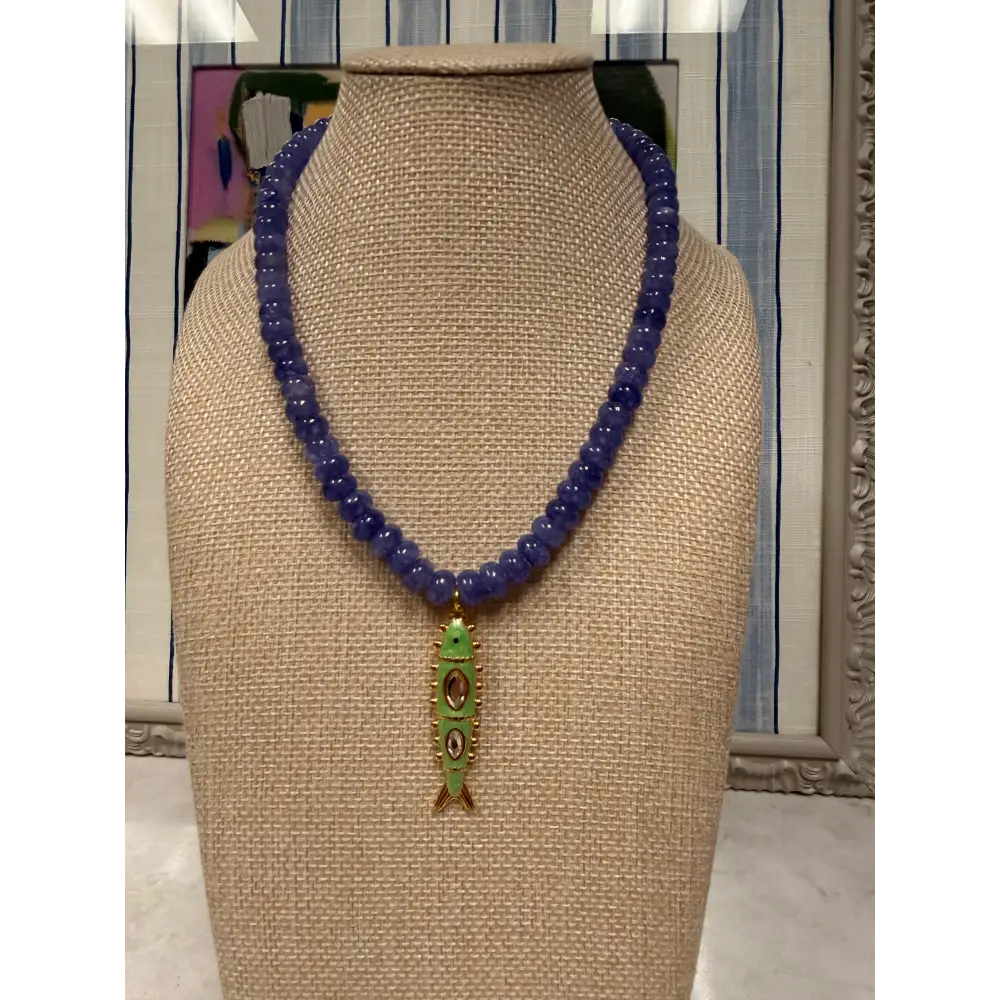 Fish Pendant Necklace - 5 - Necklace
