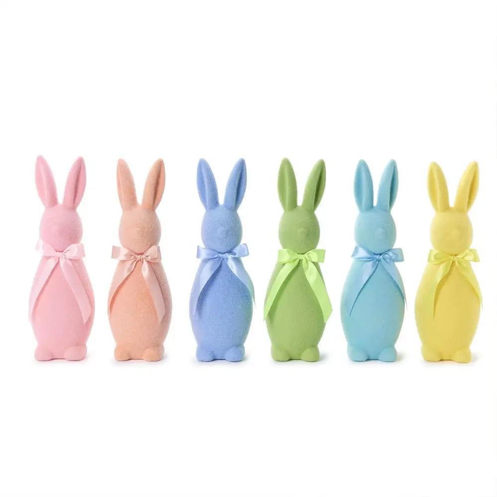 FLOCKED BUNNIES - EASTER