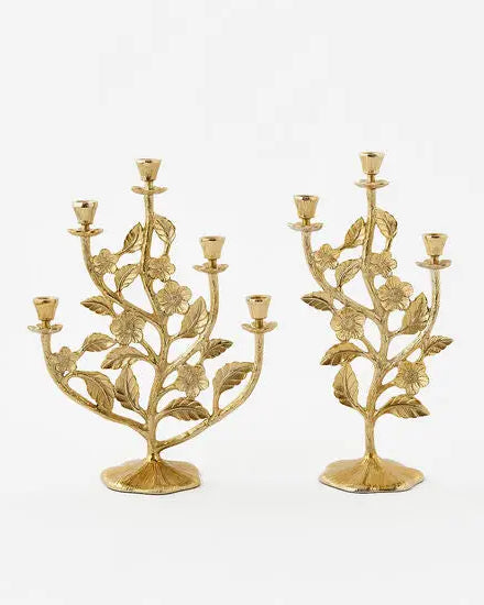 Floral Candelabra Candleholder