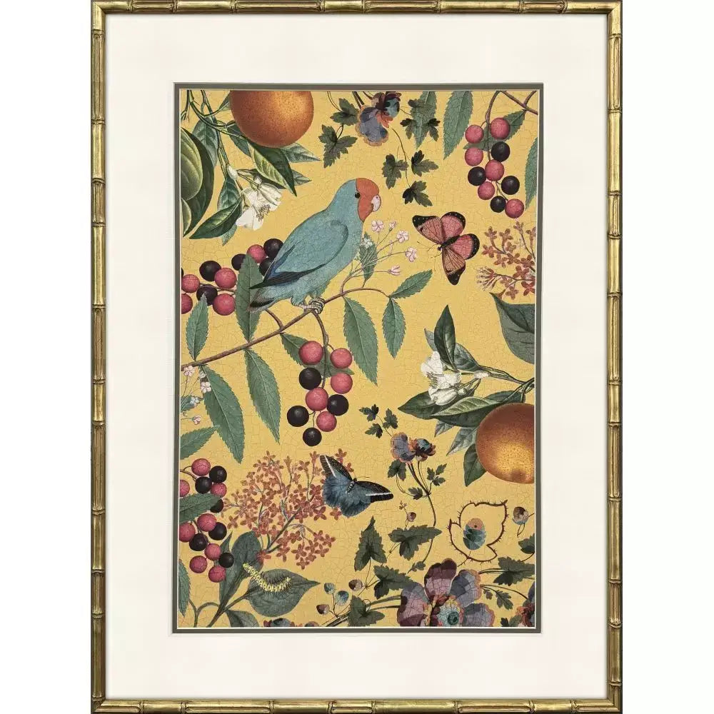 Floral Fruit Garden - Yellow - Artwork