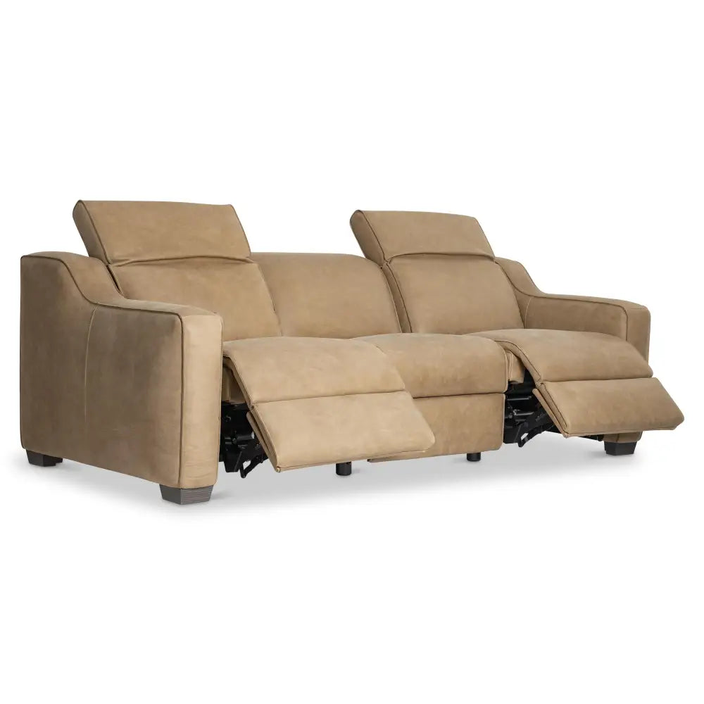 Flynn Leather Power Motion Sofa - Sofa