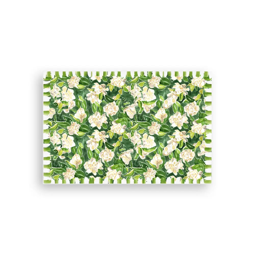 Gardenia Vinyl Floor Mat - Large