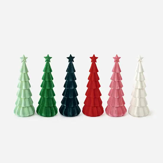 Giant Flocked Christmas Trees - Christmas Decor