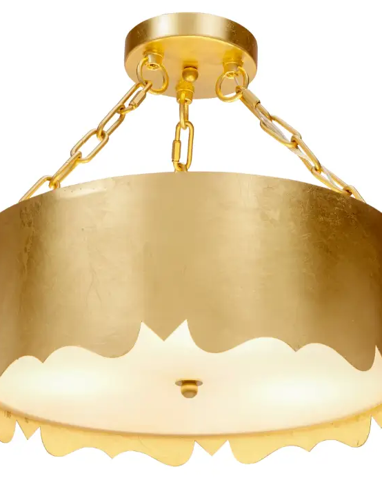 Gold Leaf Mollie Pendant - Pendant