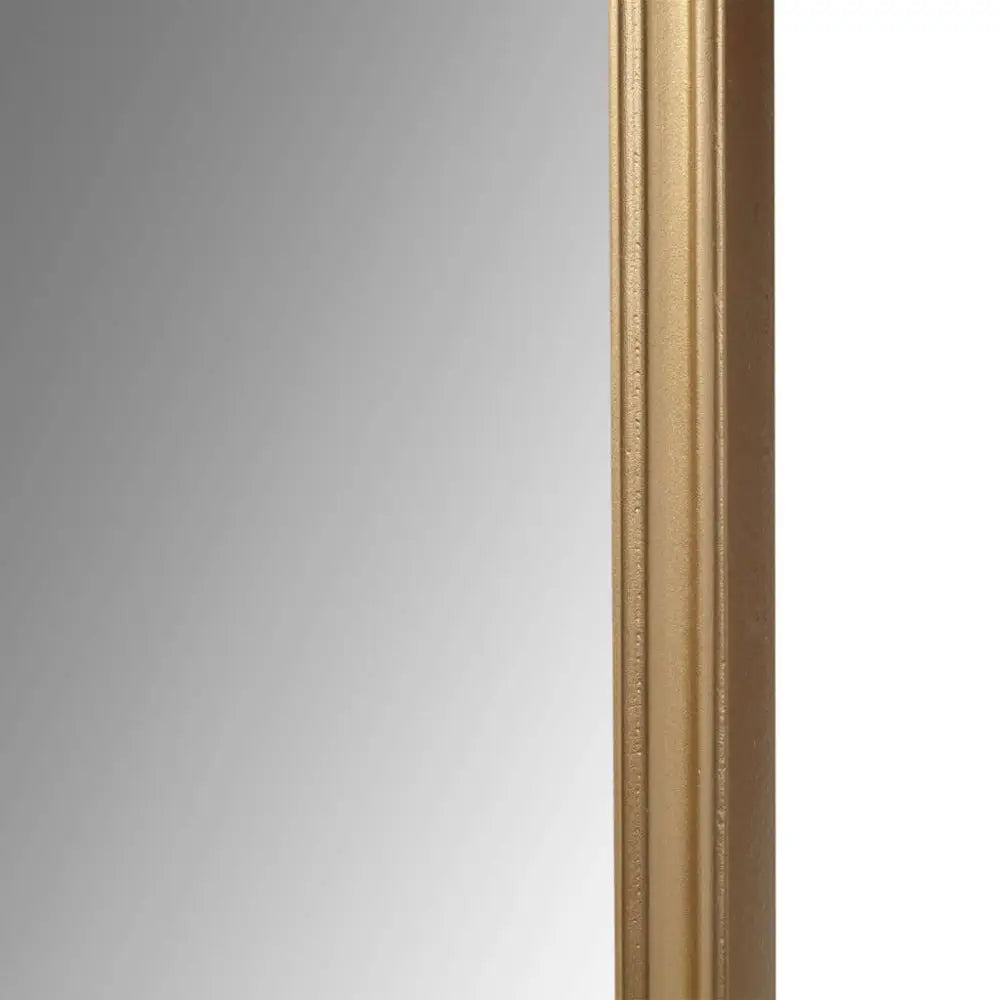Gold Scalloped Wood Wall Mirror Home Decor