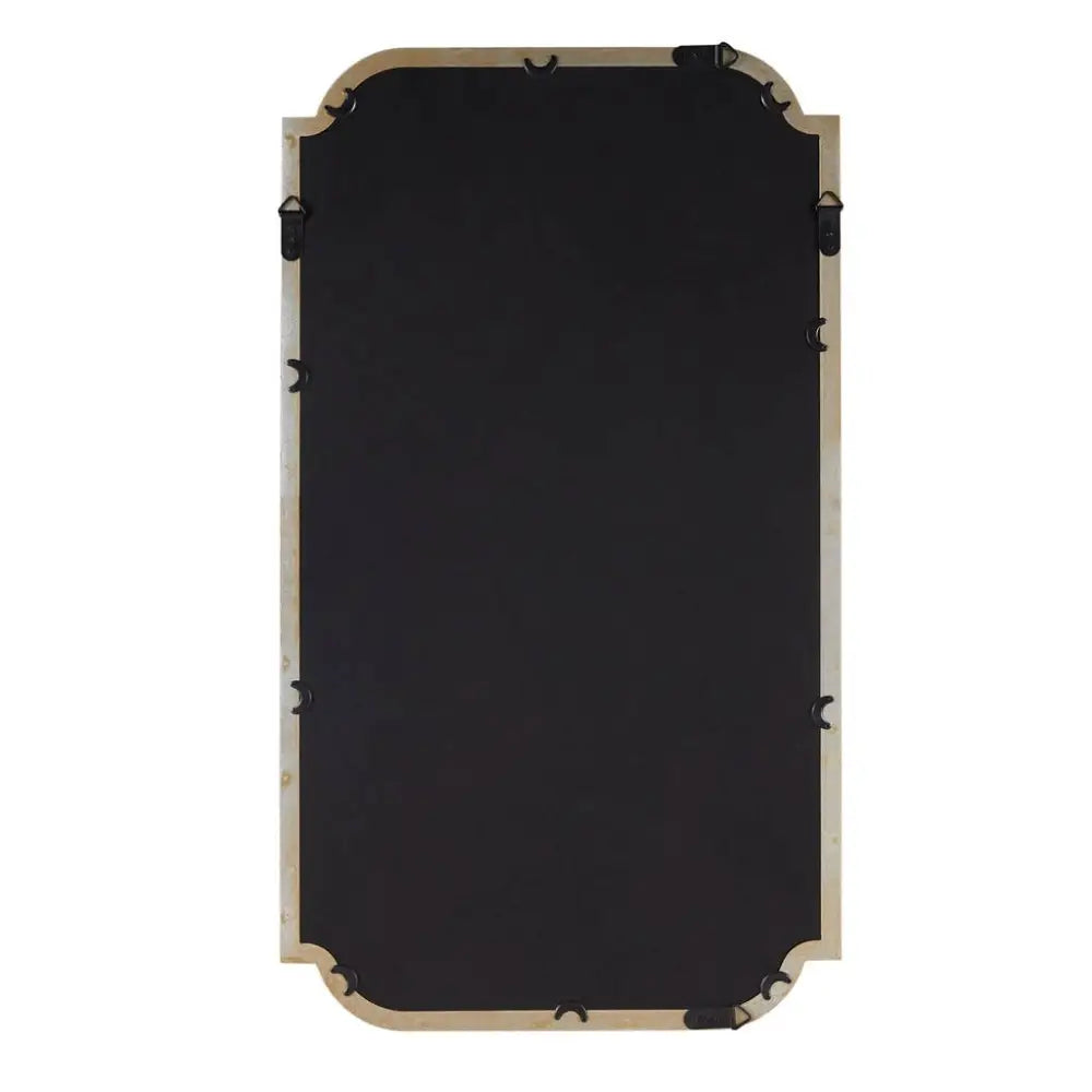 Gold Scalloped Wood Wall Mirror Home Decor