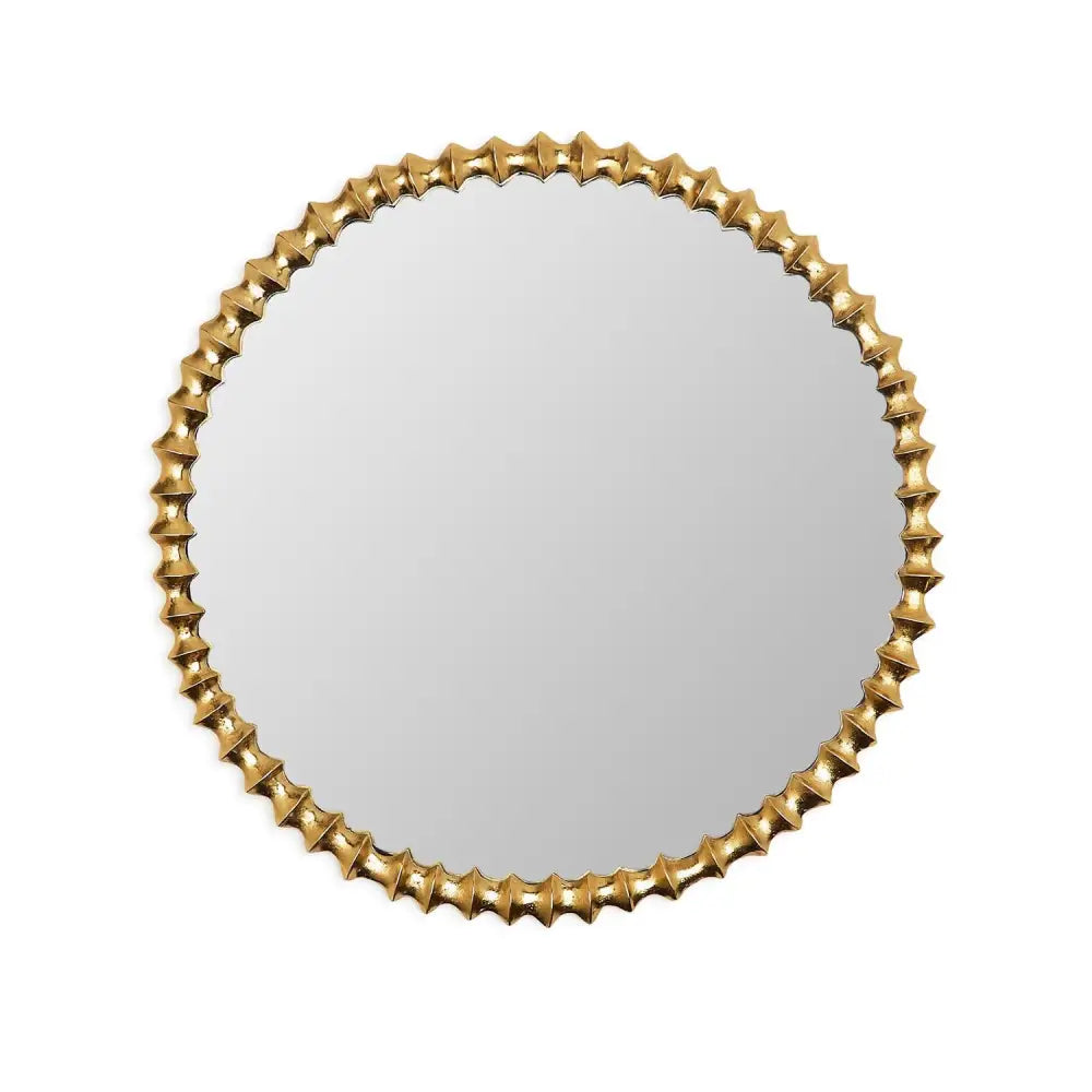 Gold Wave Wall Mirror - ACCENT MIRROR