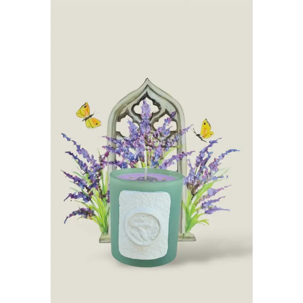Gothic Lavender Intaglio Candle - Candle