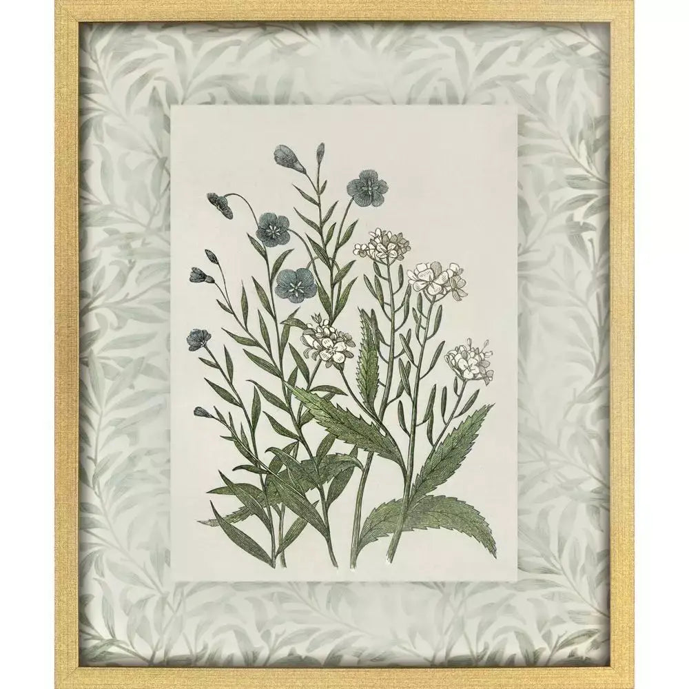 Green Floral Art - 1 - Artwork