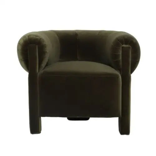 Green Velvet Club Chair - Club Chair