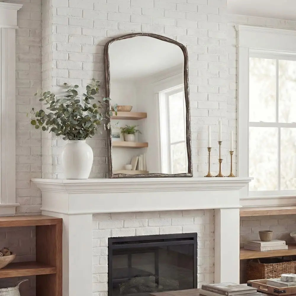 Hammered Arch Mirror - vanity mirror